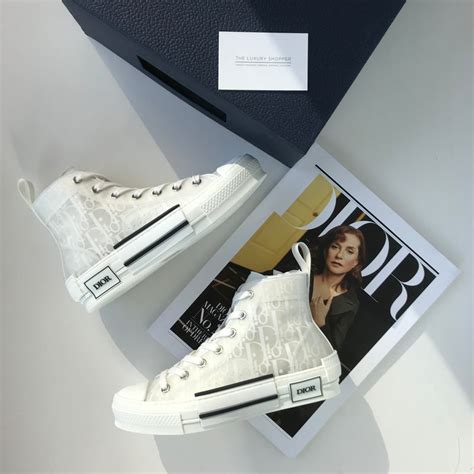 white dior high tops